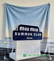 Miumiu Throw Blankets